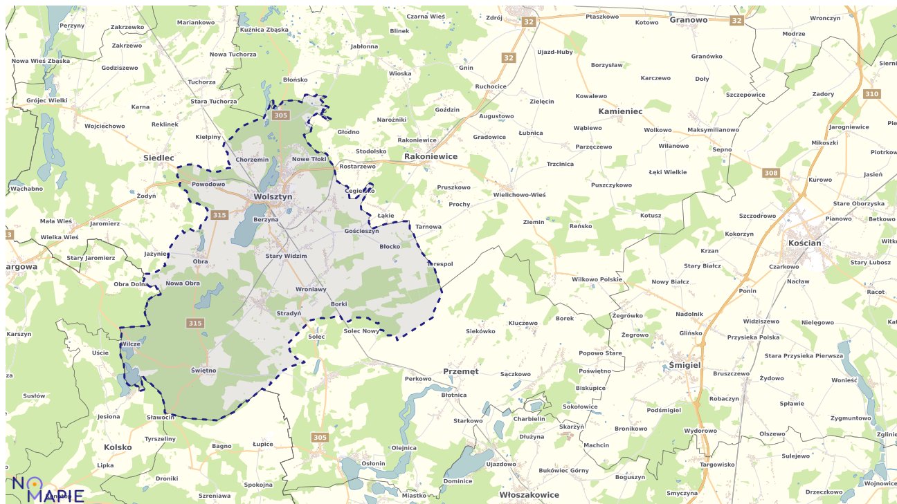 Mapa wyborów do sejmu Wolsztyn